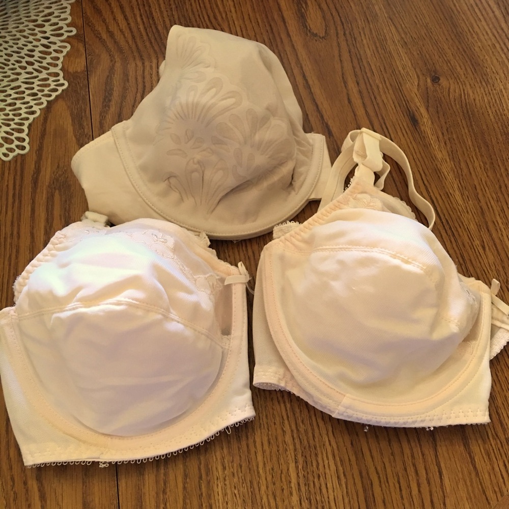 3 Beige Bras